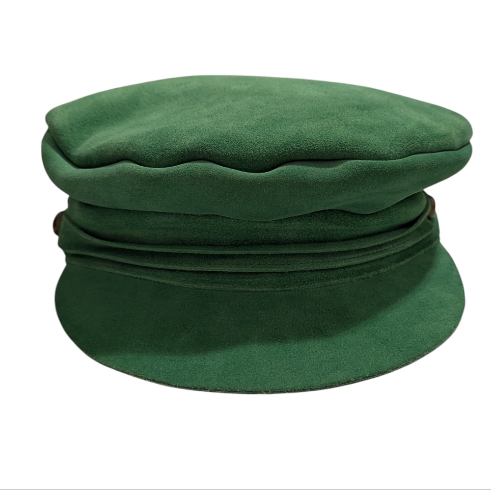 NWT Lack of Color Green Suede Lola Cap In Size Small
